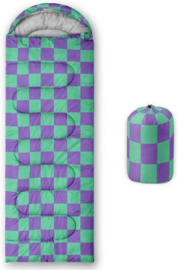 Sleeping Bags for Adults and Kids Backpacking Camping Sleeping Bags for Girls and Boys Lightweight Waterproof Cold/Warm Sleeping Bag for All Season