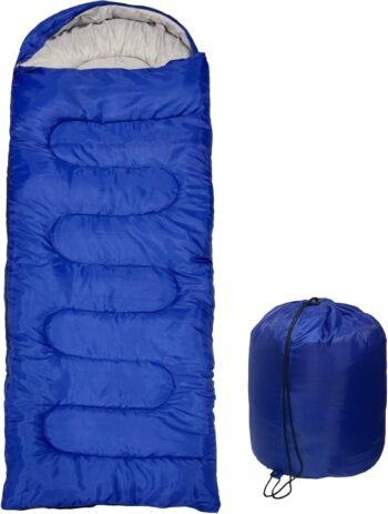 0 Degree Winter Sleeping Bag for Adults, 4 Season Warm Cold Weather Sleeping Bag with Compression Sack for Camping Hiking Backpacking Outdoor Travel