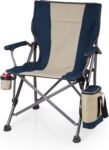 Camping Chair with Cooler, Heavy Duty Beach Chair, Outdoor Chair, 400 lb weight capacity, (Blue)